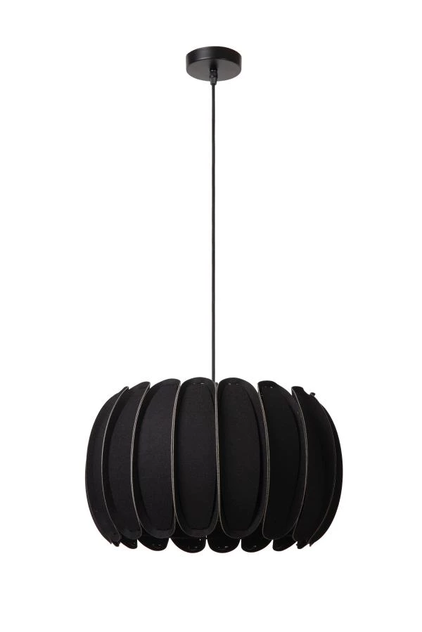 Lucide SPENCER - Lámpara colgante - Ø 40 cm - 1xE27 - Negro - apagado